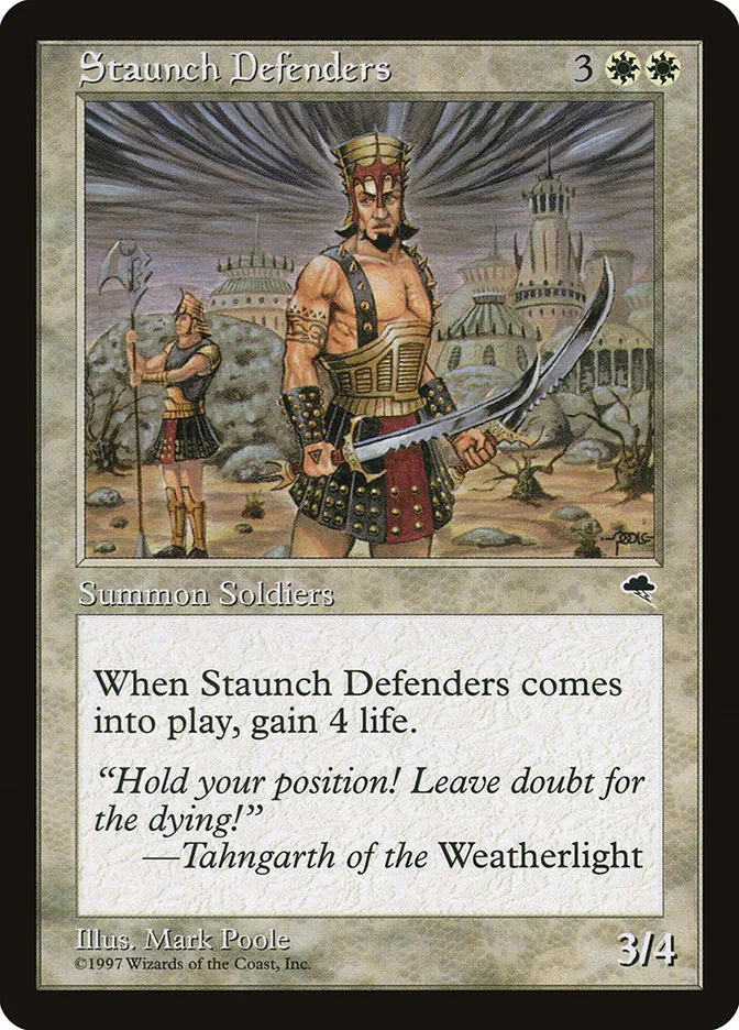 1997 Tempest Staunch Defenders #49 uncommon card image