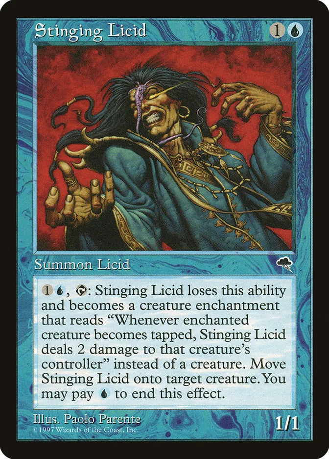 1997 Tempest Stinging Licid uncommon #91 uncommon card image
