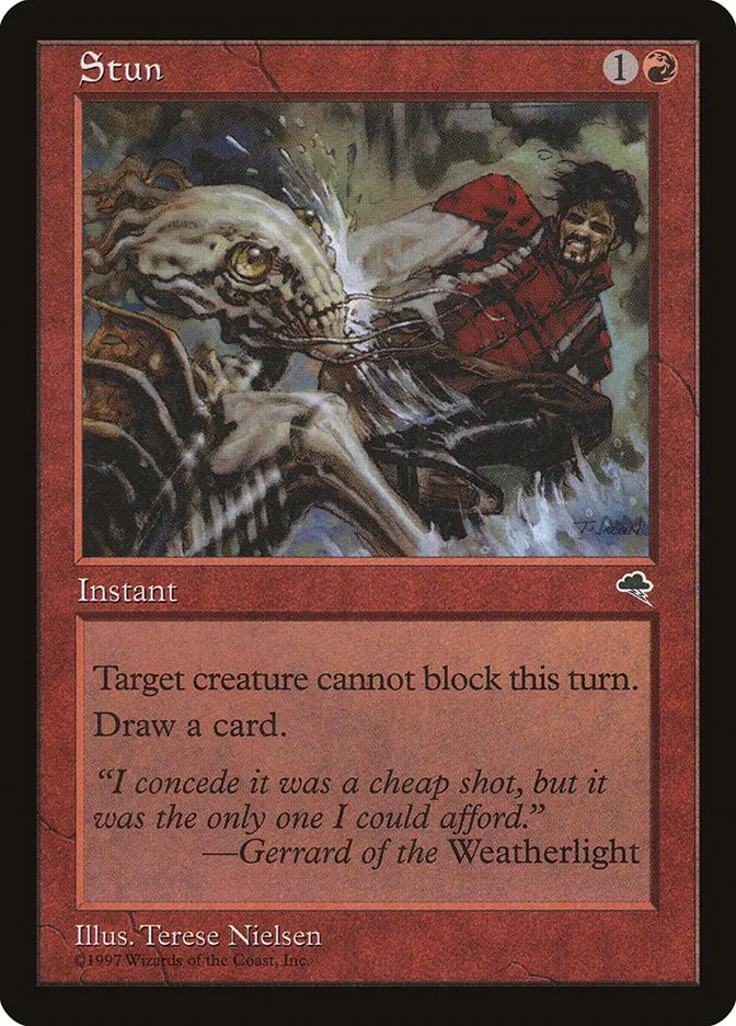1997 Tempest Stun common #207 common card image