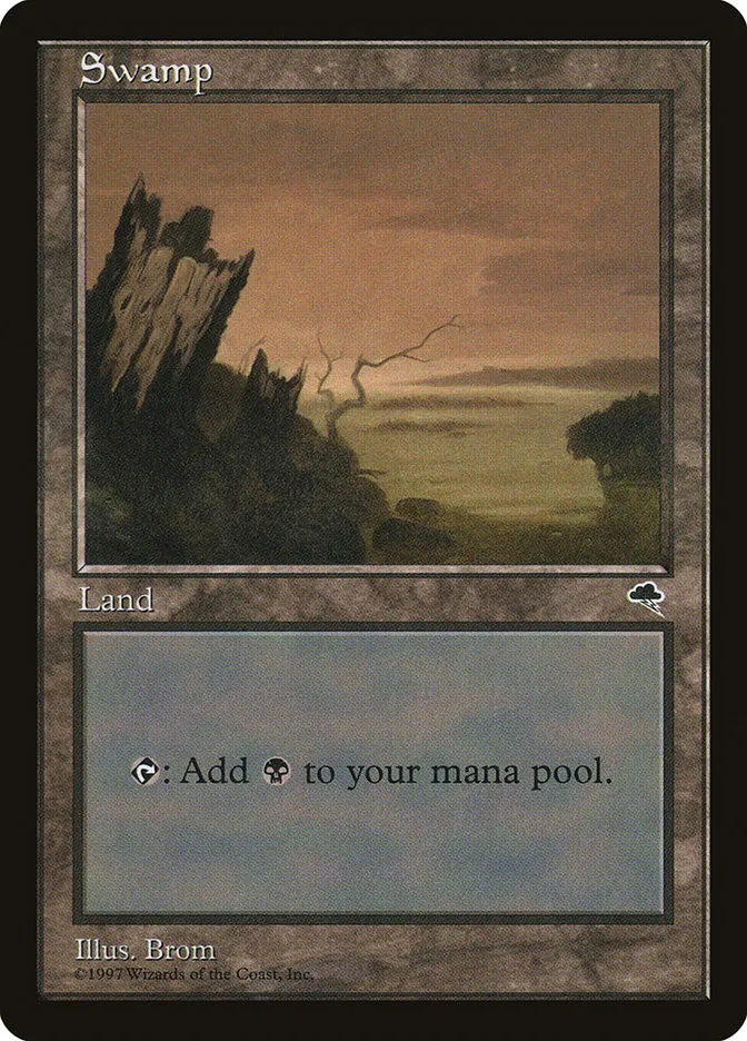 1997 Tempest Swamp common #339 common card image