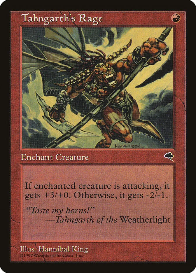 1997 Tempest Tahngarth's Rage #209 uncommon card image