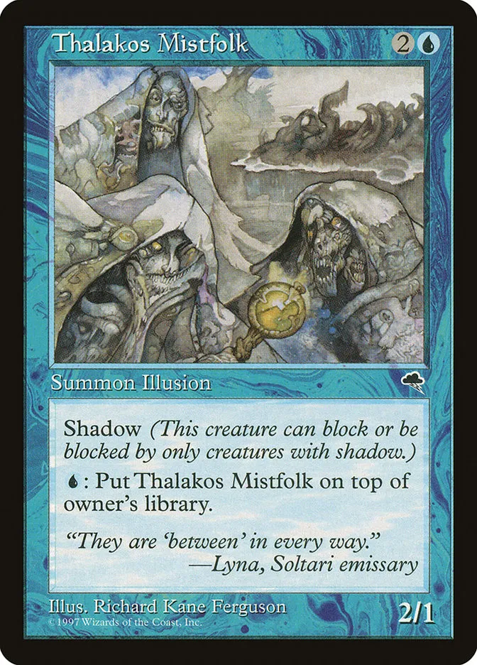 1997 Tempest Thalakos Mistfolk common #93 common card image
