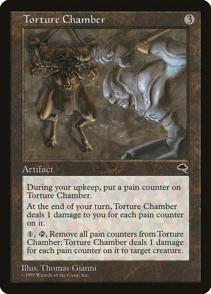 1997 Tempest Torture Chamber #313 rare card image