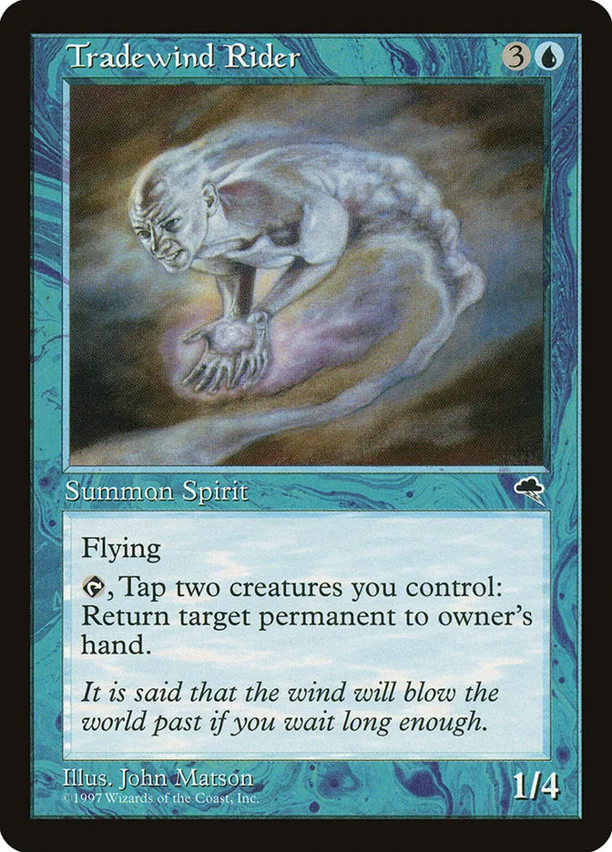 1997 Tempest Tradewind Rider rare #98 rare card image