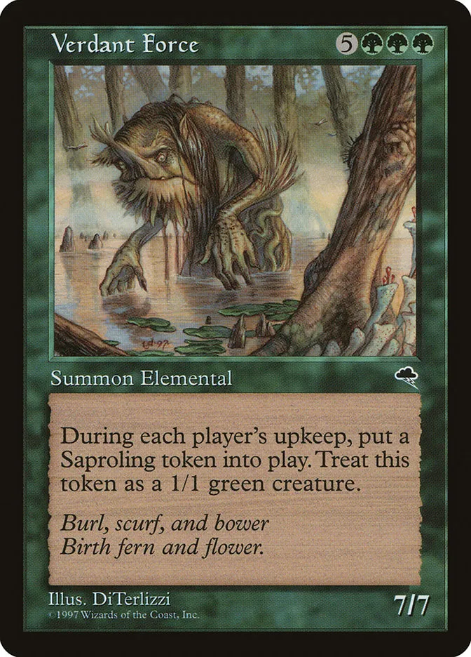 1997 Tempest Verdant Force rare #263 rare card image