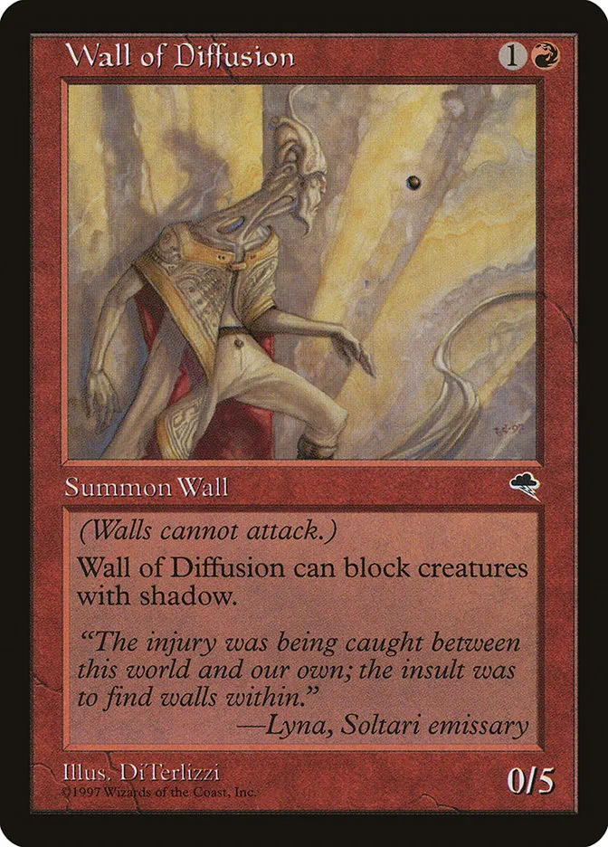 1997 Tempest Wall of Diffusion common #211 common card image