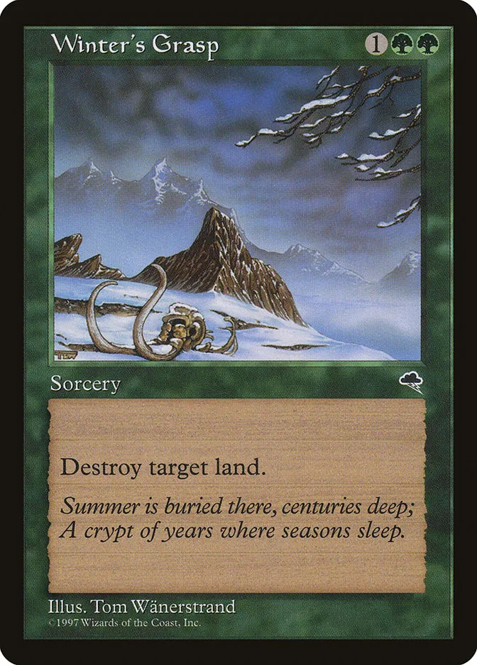 1997 Tempest Winter's Grasp uncommon #265 uncommon card image
