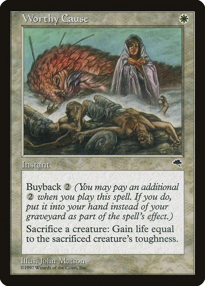 1997 Tempest Worthy Cause uncommon #53 uncommon card image