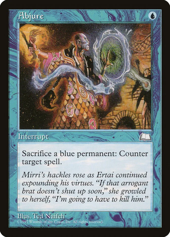 1997 Weatherlight Abjure common #31 common card image