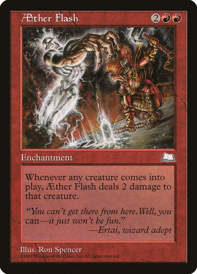 1997 Weatherlight Aether Flash uncommon #88 uncommon card image