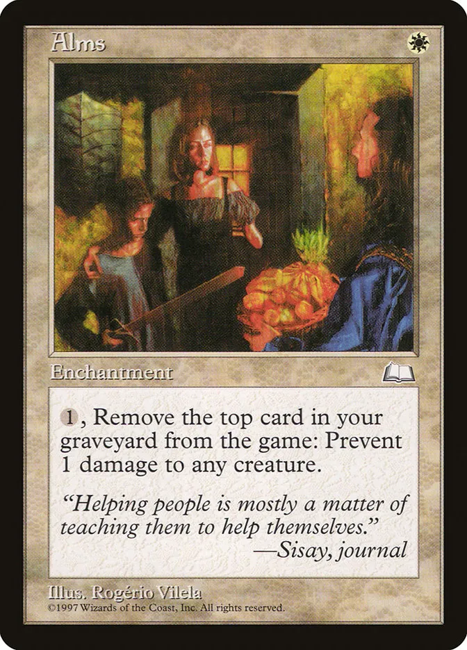 1997 Weatherlight Alms common #3 common card image