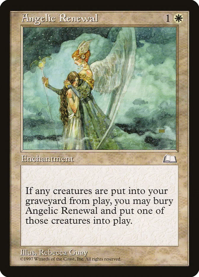 1997 Weatherlight Angelic Renewal common #4 common card image
