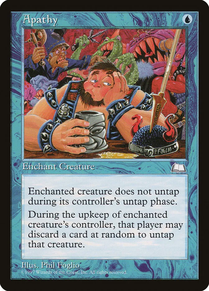 1997 Weatherlight Apathy common #33 common card image