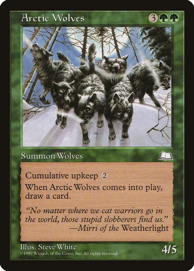 1997 Weatherlight Arctic Wolves uncommon #118 uncommon card image