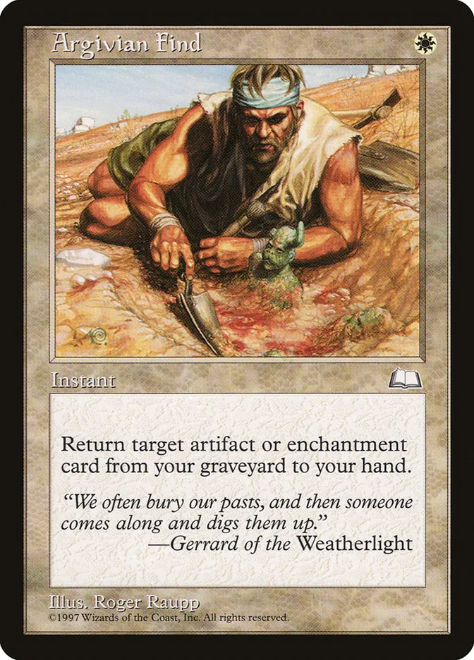 1997 Weatherlight Argivian Find uncommon #6 uncommon card image