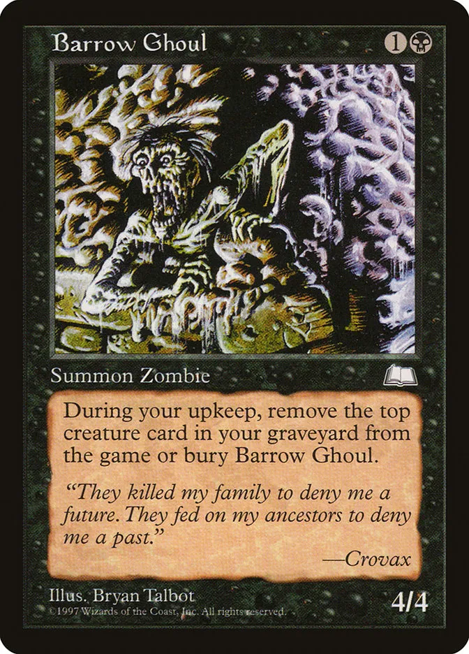 1997 Weatherlight Barrow Ghoul common #61 common card image