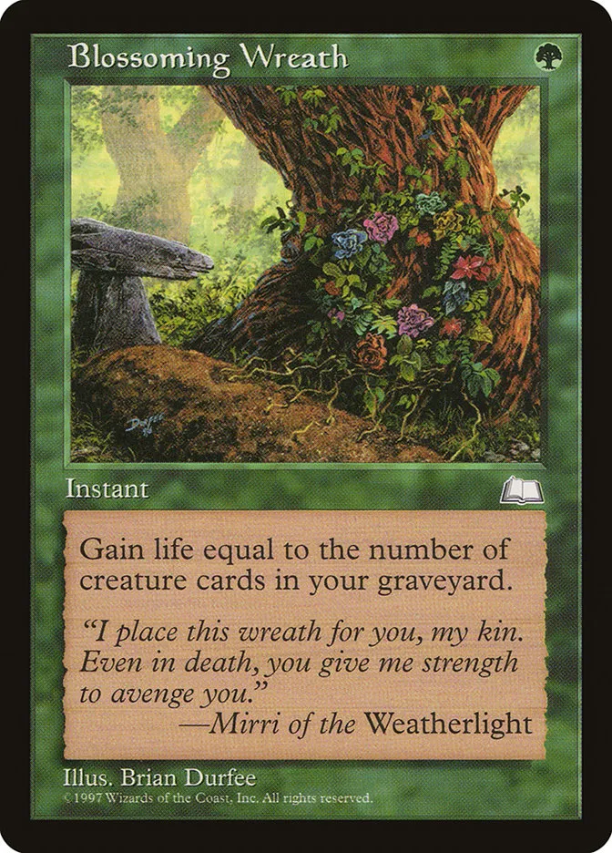 1997 Weatherlight Blossoming Wreath #120 common card image