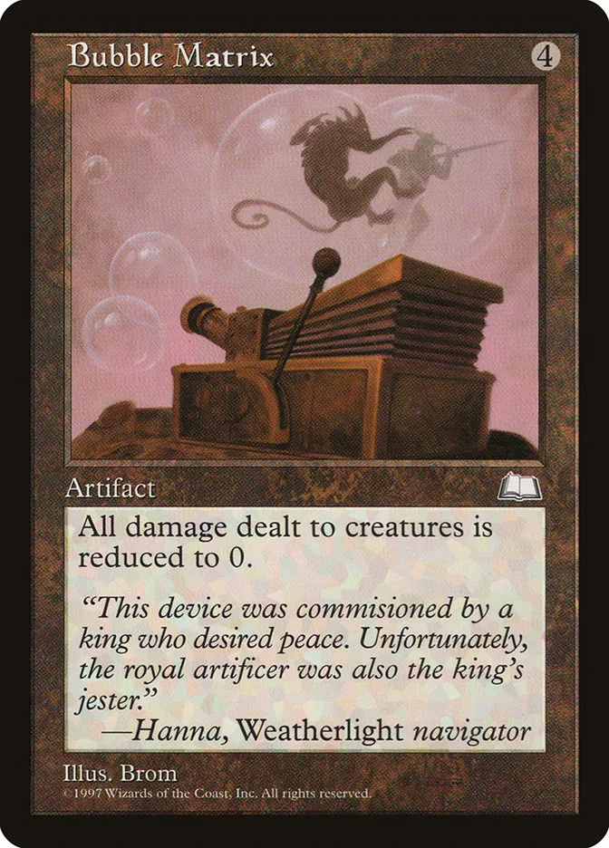 1997 Weatherlight Bubble Matrix rare #146 rare card image