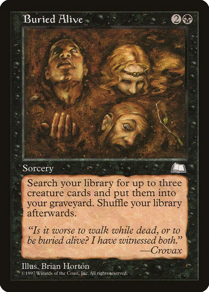 1997 Weatherlight Buried Alive uncommon #63 uncommon card image