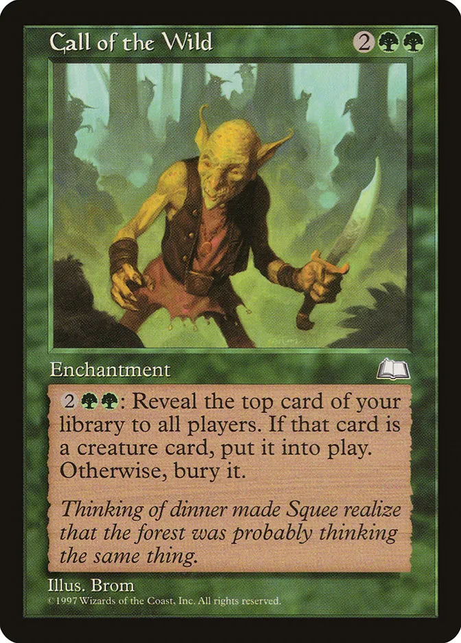 1997 Weatherlight Call of the Wild #122 rare card image