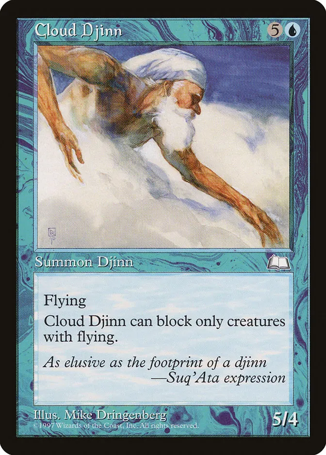 1997 Weatherlight Cloud Djinn uncommon #36 uncommon card image