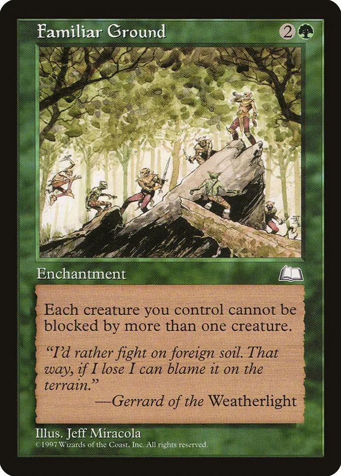 1997 Weatherlight Familiar Ground uncommon #127 uncommon card image
