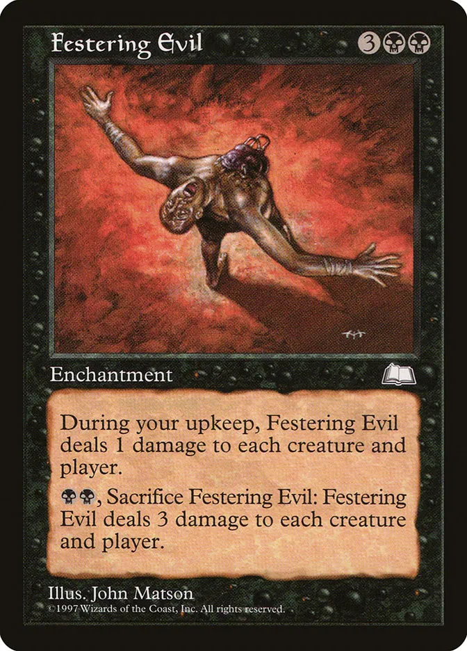 1997 Weatherlight Festering Evil uncommon #68 uncommon card image