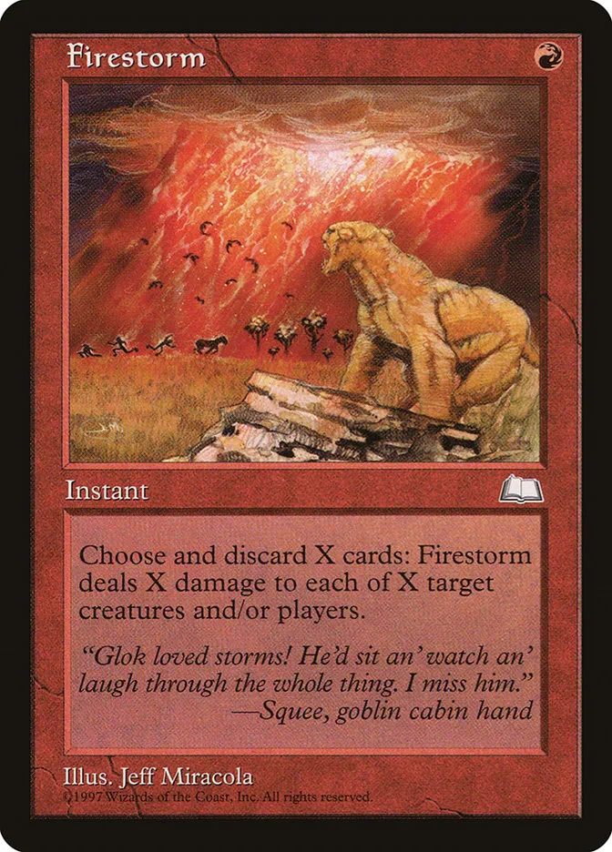 1997 Weatherlight Firestorm rare #101 rare card image