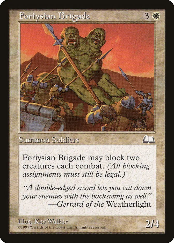1997 Weatherlight Foriysian Brigade uncommon #14 uncommon card image