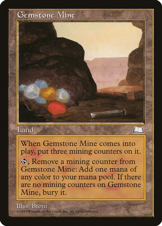 1997 Weatherlight Gemstone Mine uncommon #164 uncommon card image