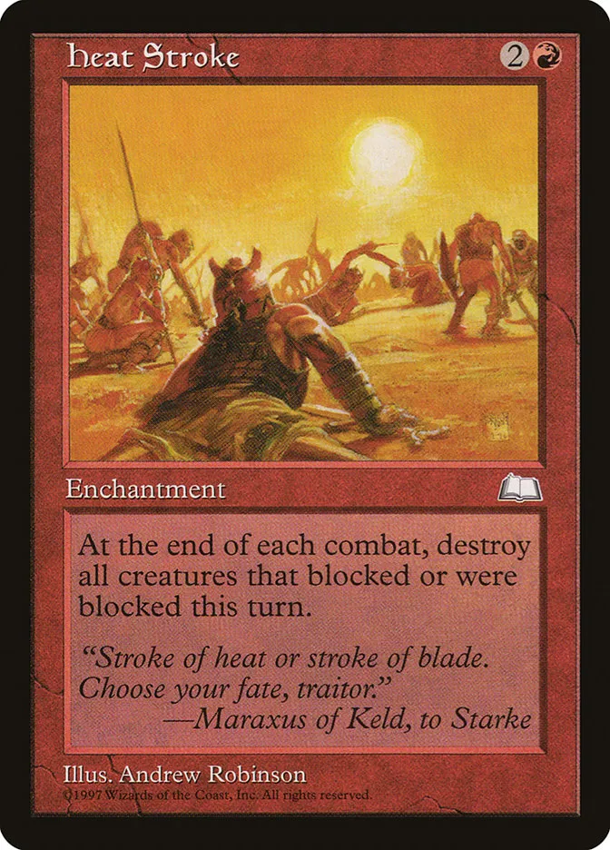 1997 Weatherlight Heat Stroke rare #107 rare card image