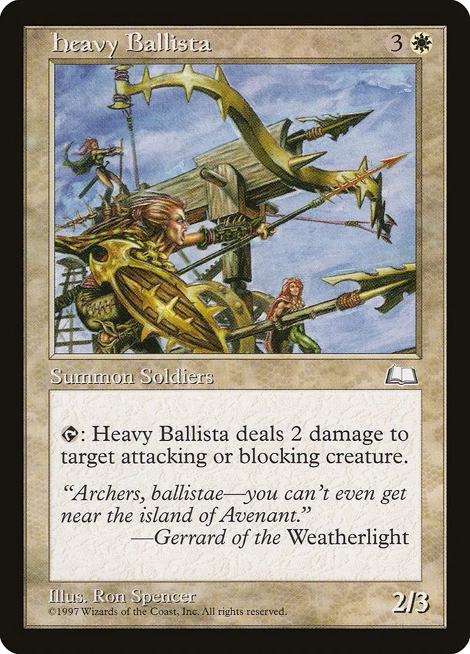 1997 Weatherlight Heavy Ballista #17 common card image