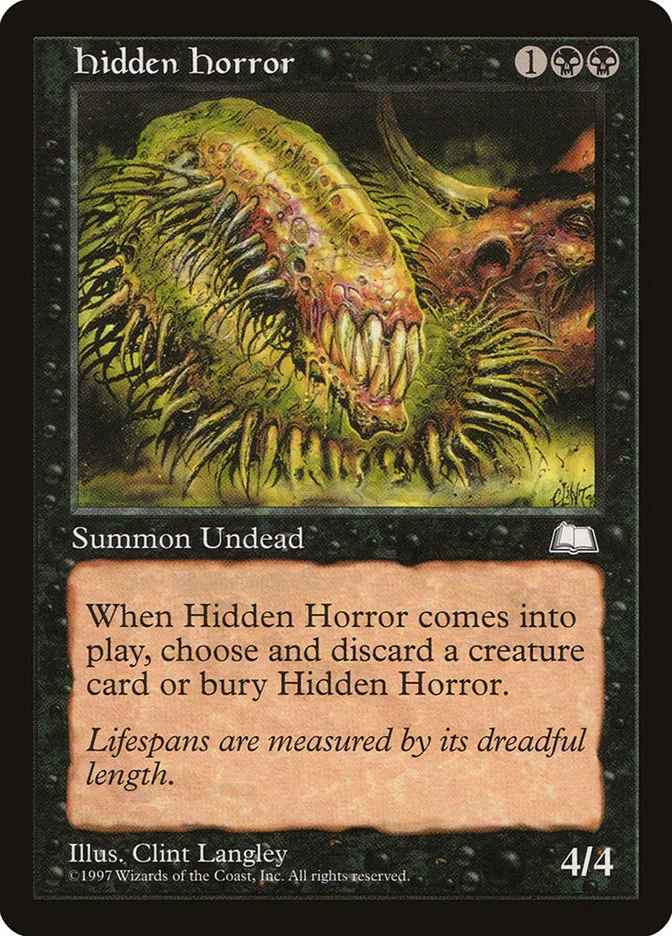 1997 Weatherlight Hidden Horror uncommon #72 uncommon card image