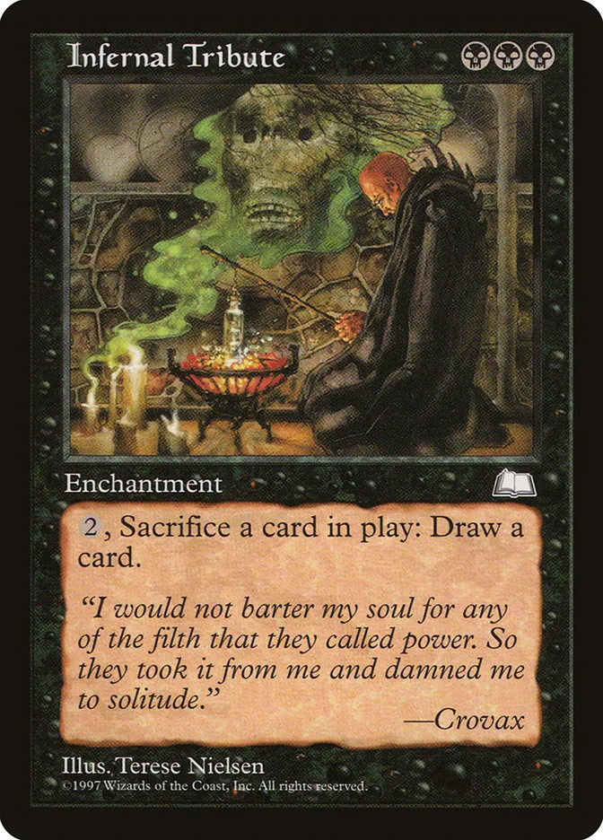 1997 Weatherlight Infernal Tribute rare #73 rare card image