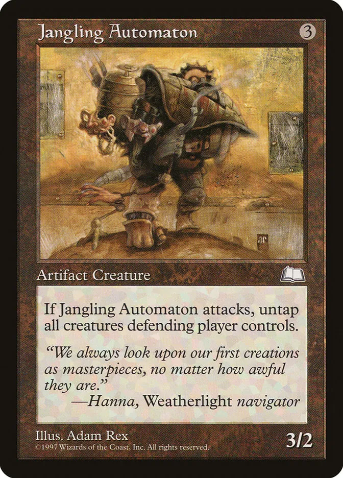 1997 Weatherlight Jangling Automaton common #151 common card image