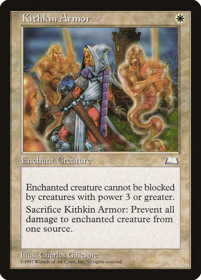 1997 Weatherlight Kithkin Armor common #19 common card image