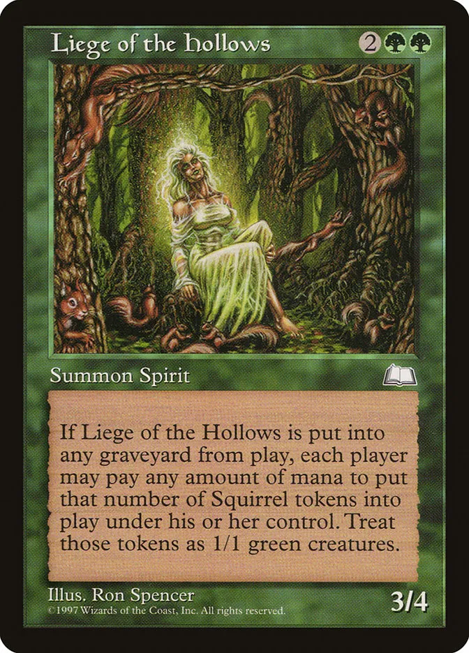 1997 Weatherlight Liege of the Hollows #131 rare card image