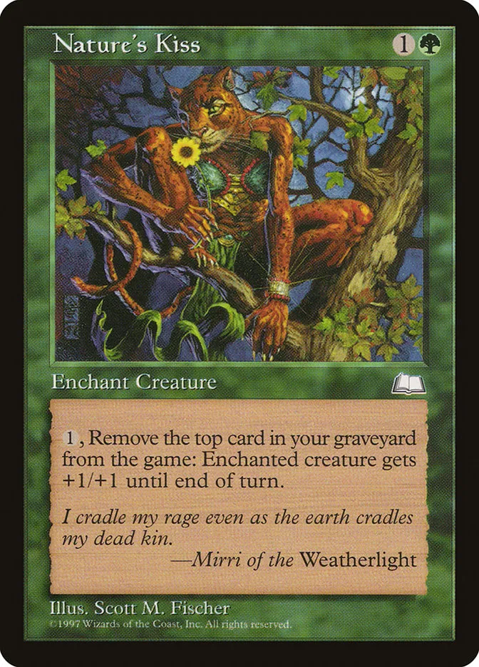 1997 Weatherlight Nature's Kiss common #136 common card image
