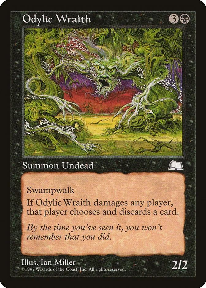 1997 Weatherlight Odylic Wraith uncommon #77 uncommon card image