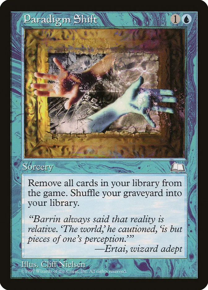 1997 Weatherlight Paradigm Shift rare #46 rare card image