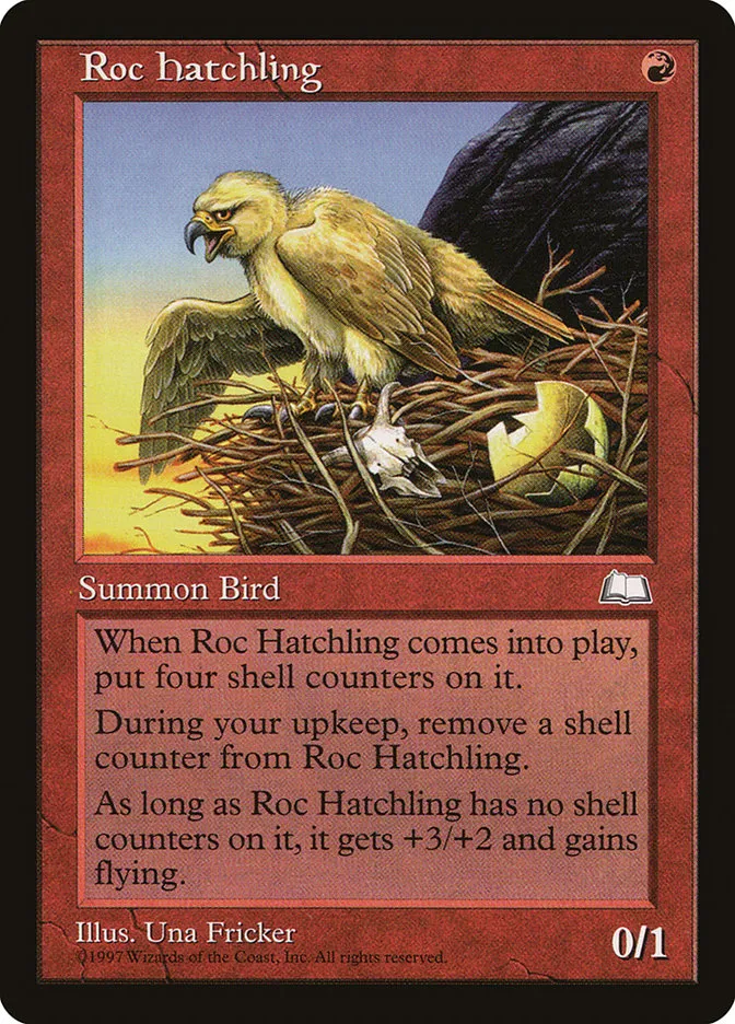 1997 Weatherlight Roc Hatchling #113 uncommon card image