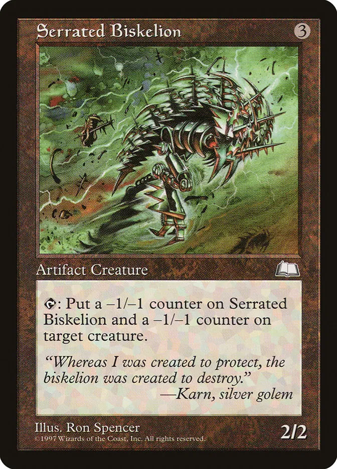 1997 Weatherlight Serrated Biskelion uncommon #156 uncommon card image