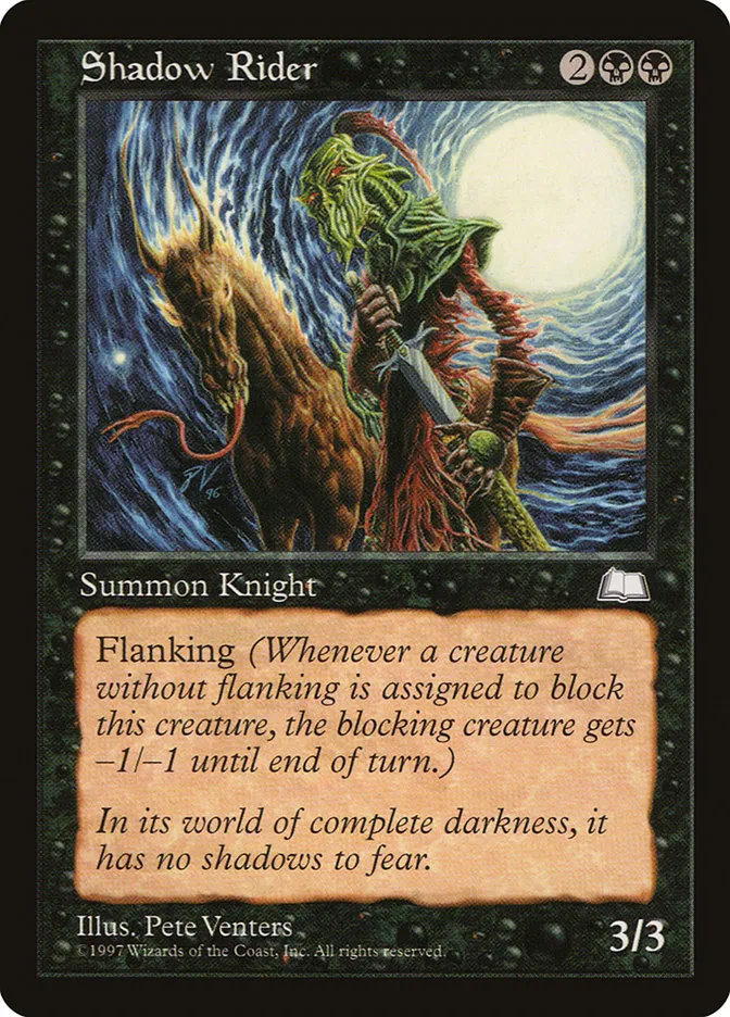 1997 Weatherlight Shadow Rider common #79 common card image