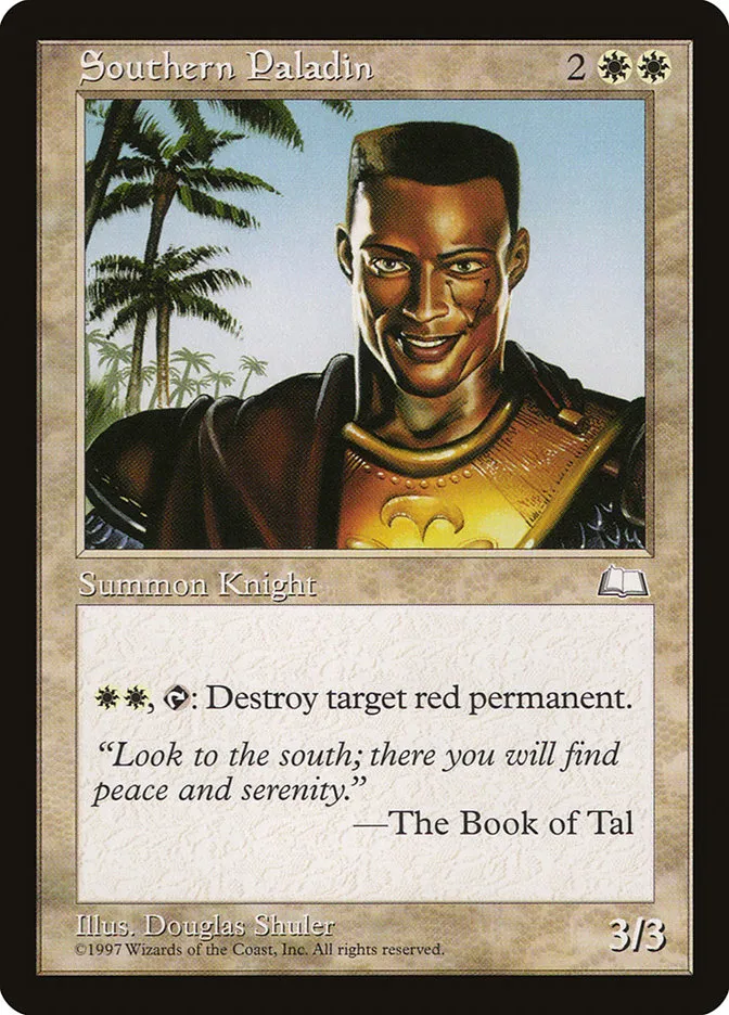 1997 Weatherlight Southern Paladin rare #27 rare card image