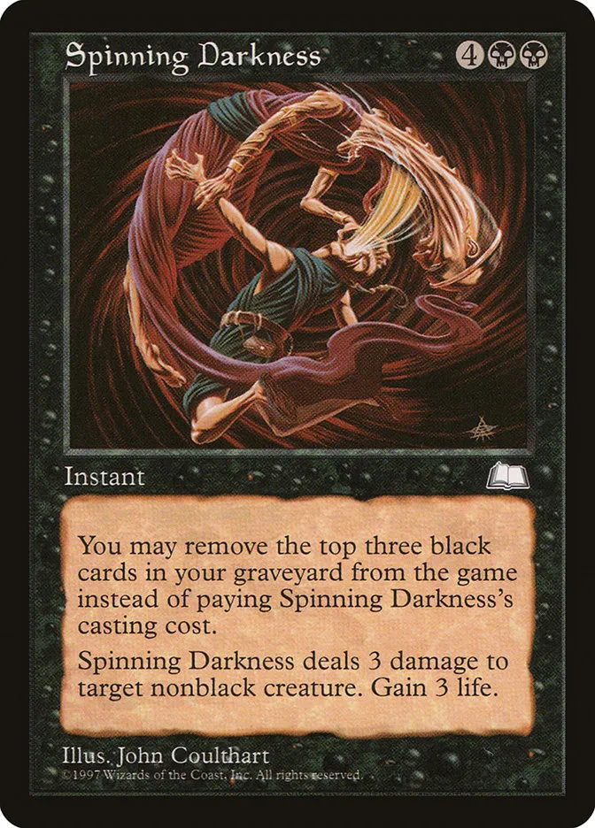 1997 Weatherlight Spinning Darkness common #81 common card image