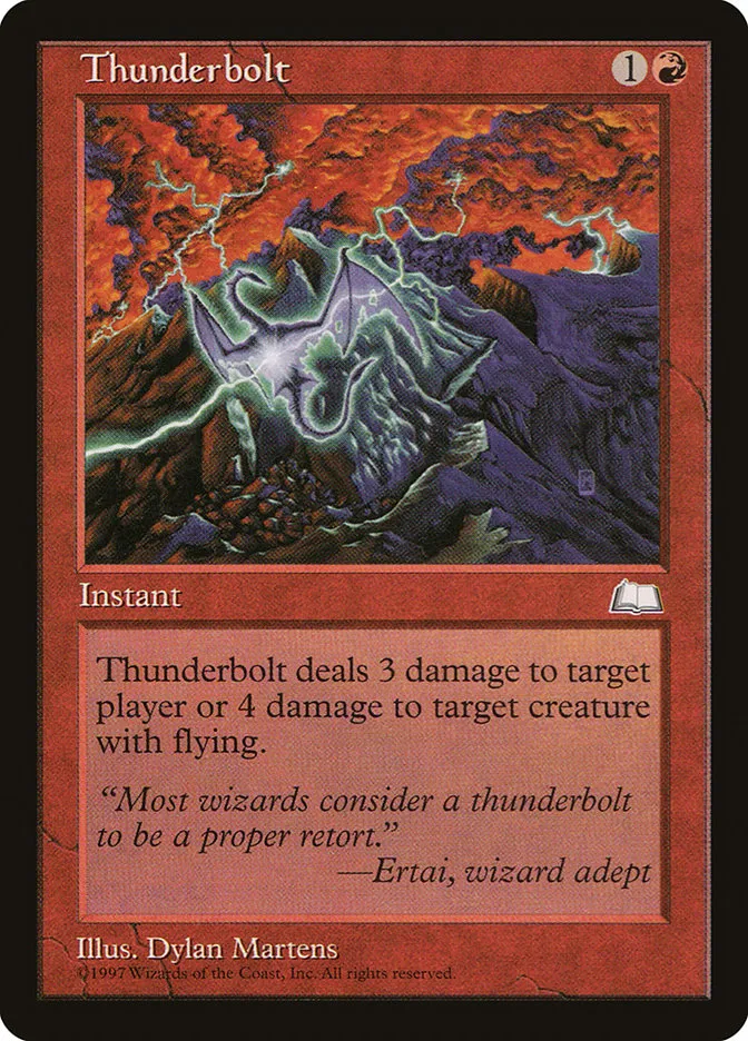 1997 Weatherlight Thunderbolt common #115 common card image