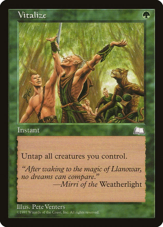 1997 Weatherlight Vitalize common #145 common card image
