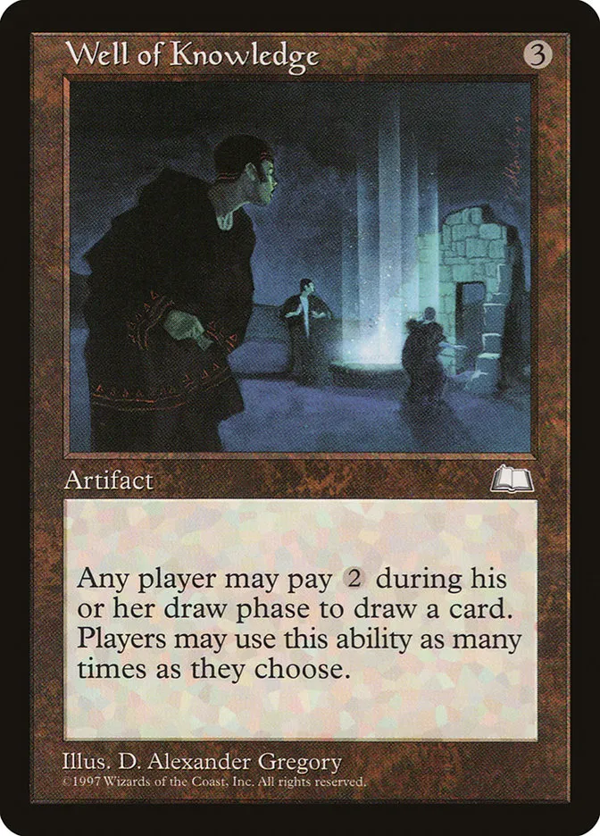 1997 Weatherlight Well of Knowledge rare #162 rare card image