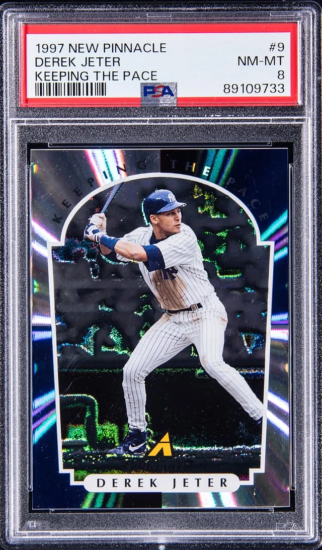 1997 New Pinnacle Keeping the Pace Derek Jeter #9 card image