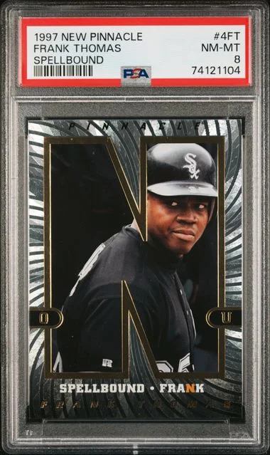 1997 New Pinnacle Spellbound Frank Thomas #4FT card image